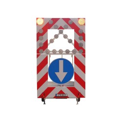 Panou MARE de semnalizare si dirijare trafic 24 lami LED S-U26a cu sistem complet de montaj